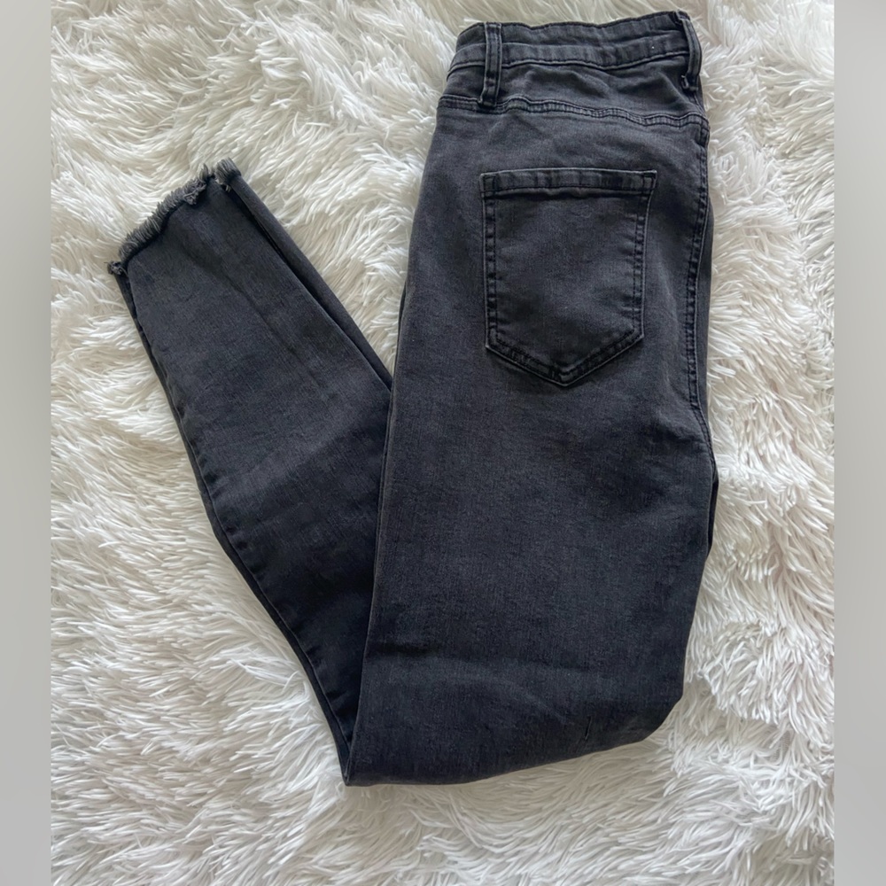NWOT Mud Pie Skinny Washed Black Jeans Size Large/10